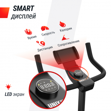 Велотренажер UNIX Fit BL-380E Wood - 10